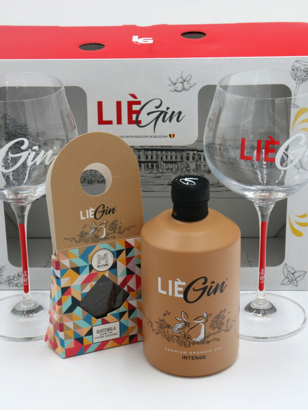 COFFRET LIEGIN MILLESIME + 2 VERRES POIRE-CHOCO