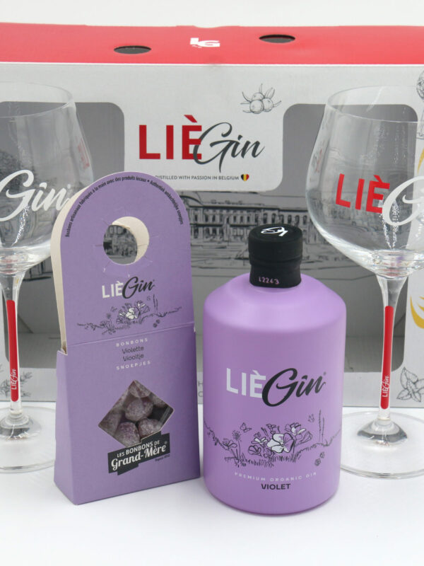 COLIS LIEGIN VIOLETTE   0.50 + 2VERRES