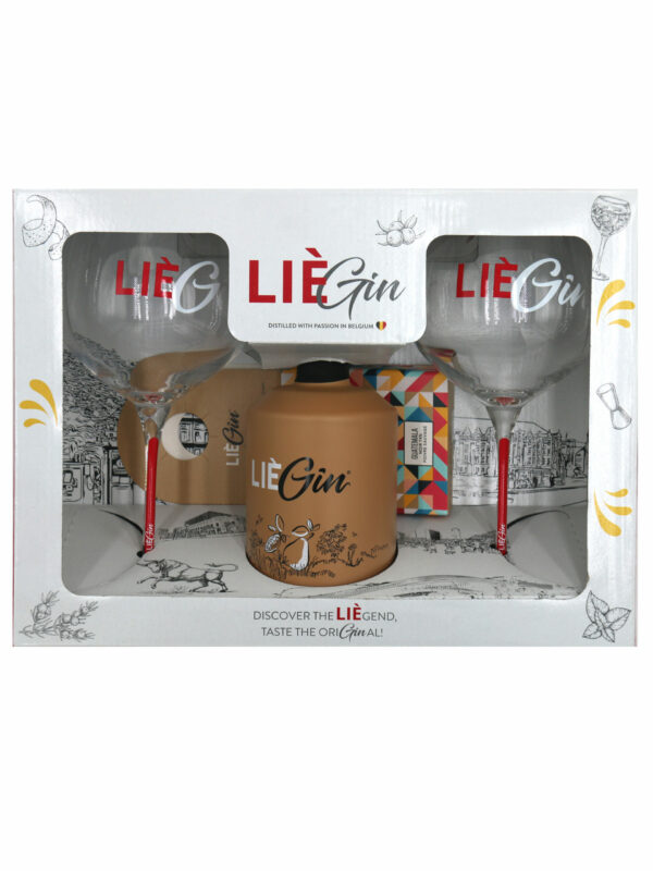 COFFRET LIEGIN MILLESIME + 2 VERRES POIRE-CHOCO