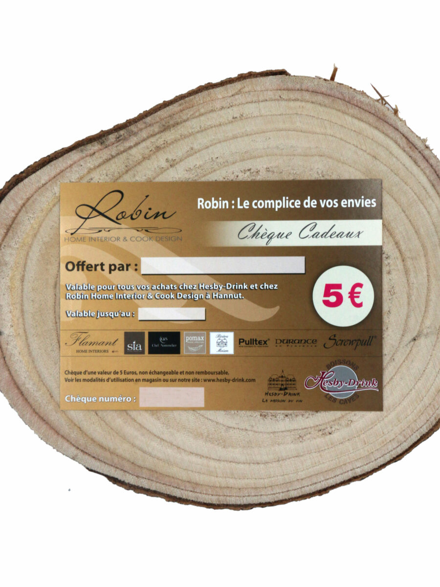 CHEQUE CADEAU 5€