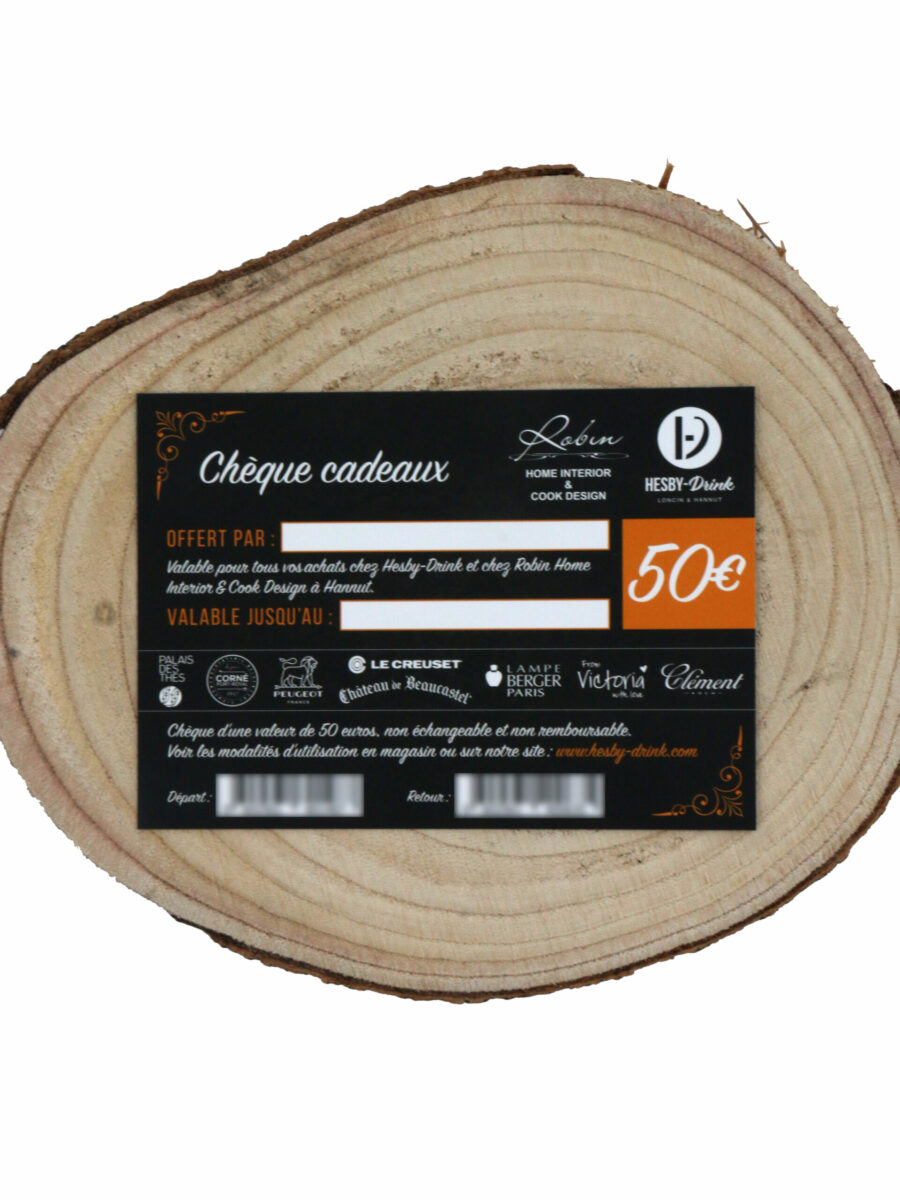 CHEQUE CADEAU 50€