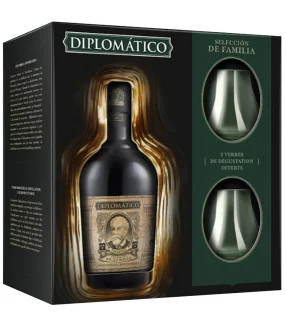DIPLOMATICO RESERVA      EXCLUSIVA + 2 VERRES 70CL