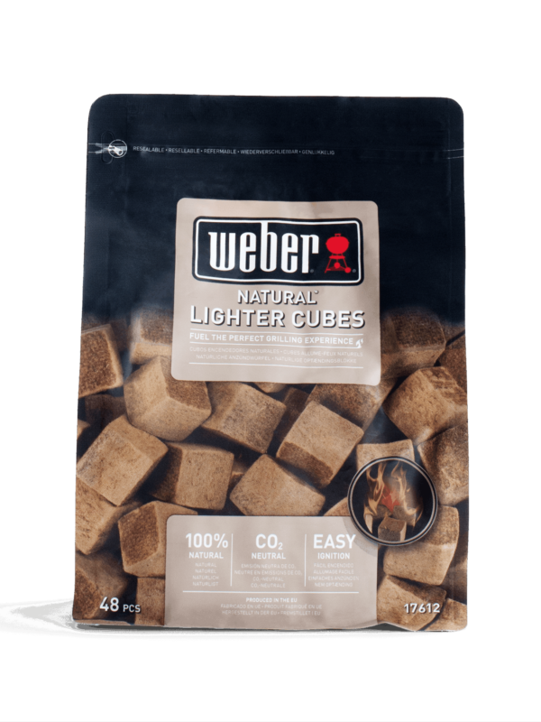 WEBER  CUBES ALLUME FEUX BRUN