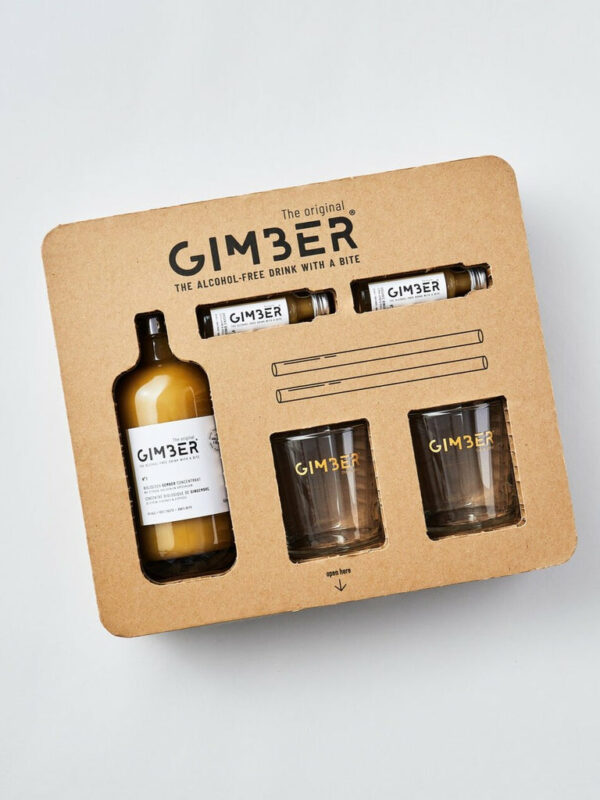 GIMBER GIFTBOX 1BT 50CL  +2VER