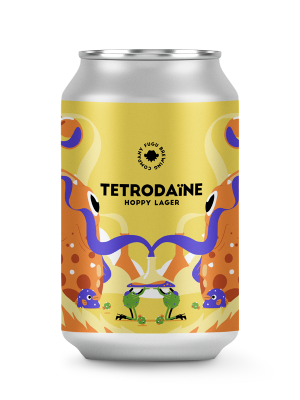 TETRODAINE 33CL CANS HOPPY LAGER