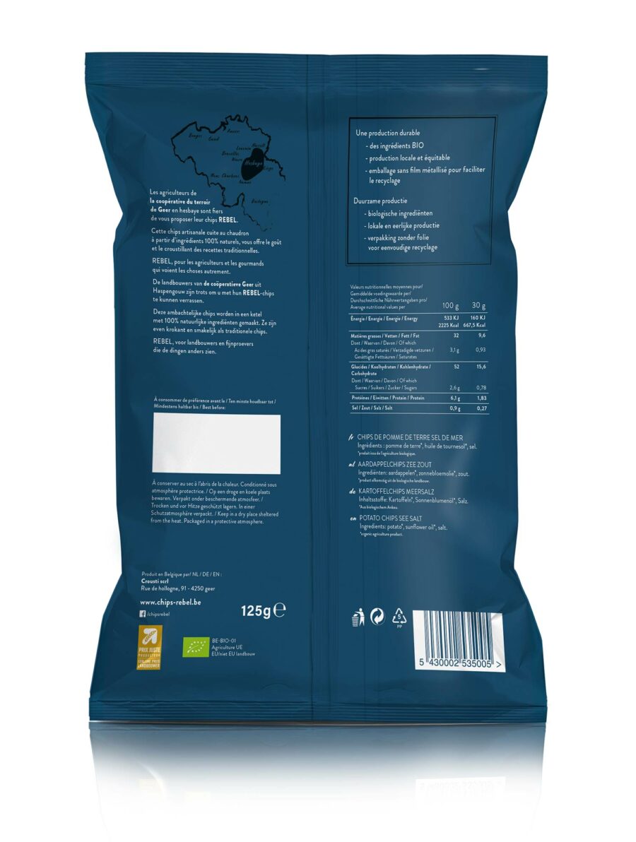 CHIPS REBEL SEL DE MER   125GR – Image 2