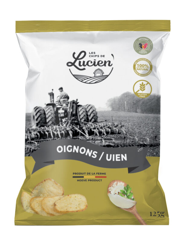 CHIPS DE LUCIEN OIGNON  125GR