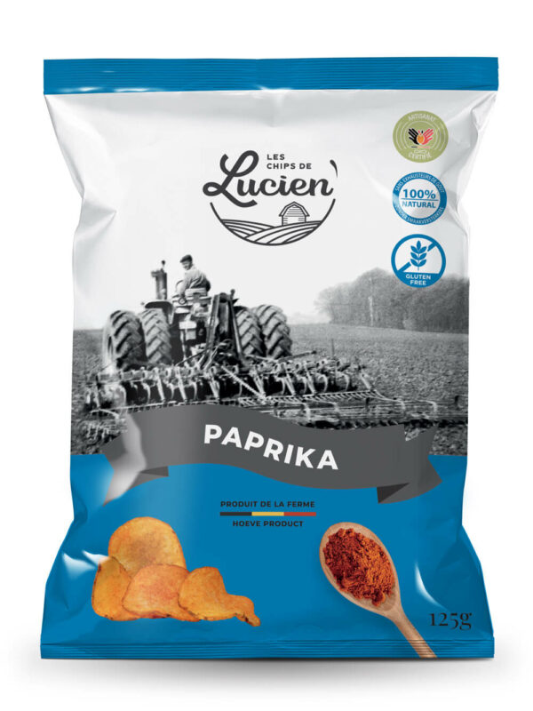CHIPS DE LUCIEN PAPRIKA  125GR