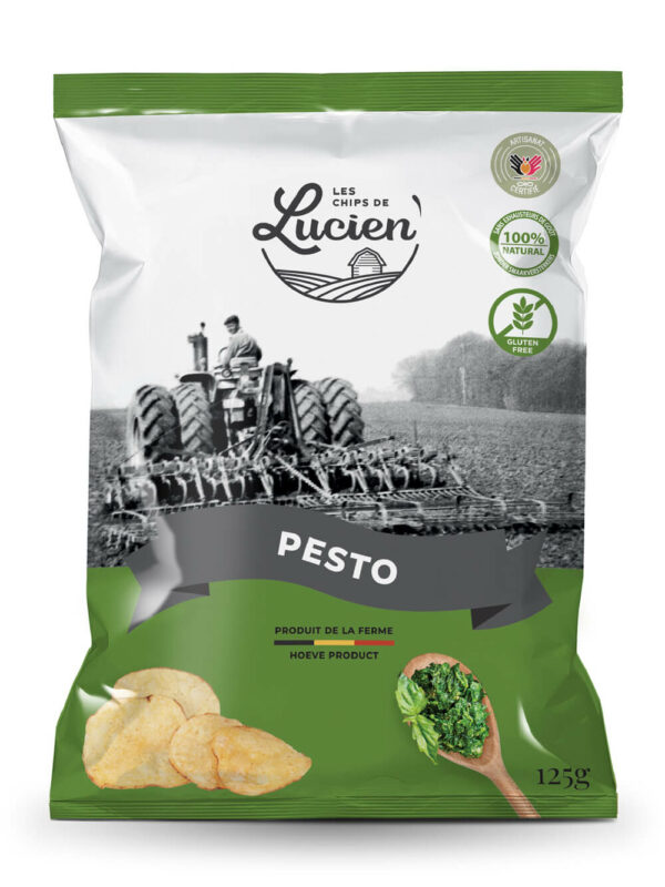 CHIPS DE LUCIEN PESTO   125GR