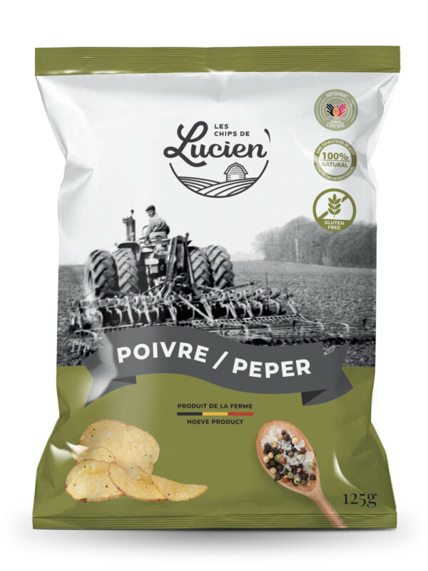 CHIPS DE LUCIEN POIV/SEL  125GR