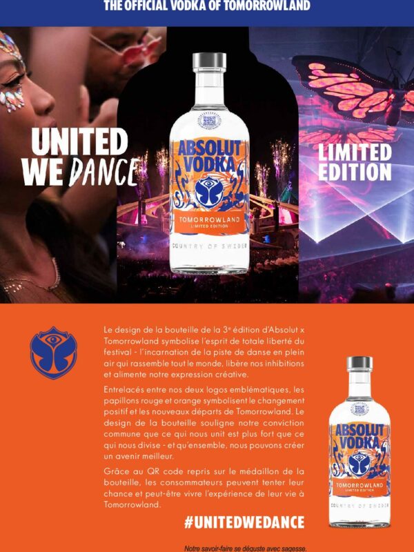 Absolut Tomorrowland Limited Edition 2023 40° 0.7L