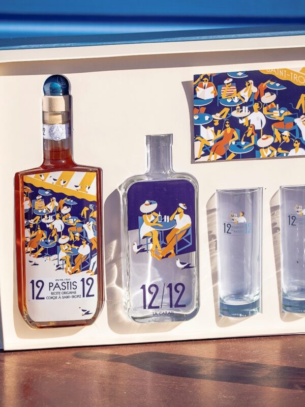 COFFRET TERRASSE PASTIS DE ST-TROPEZ 1212 70CL