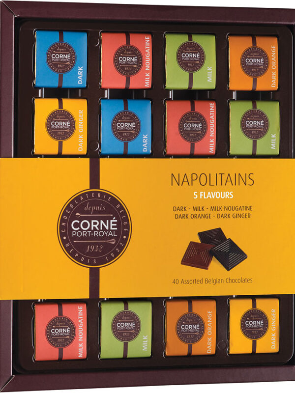 NAPOLITAINS 5 GOÛTS, 180 G, 40 CHOCOLATS