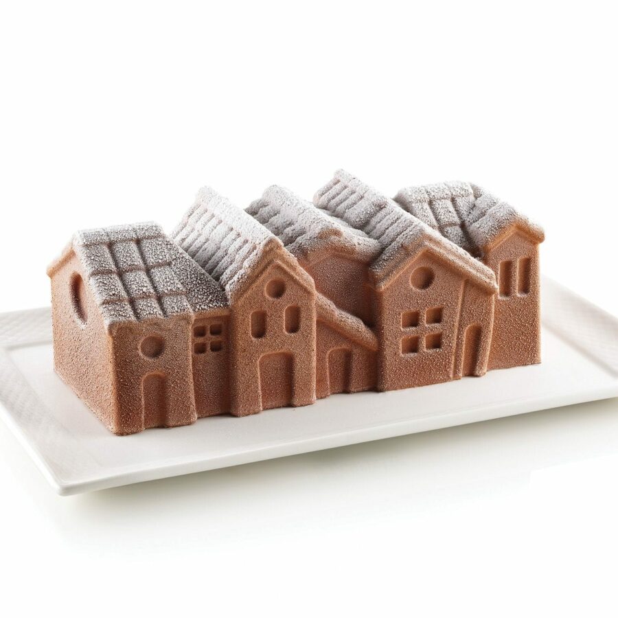 MOULE 3D BÛCHE WINTER VILLAGE