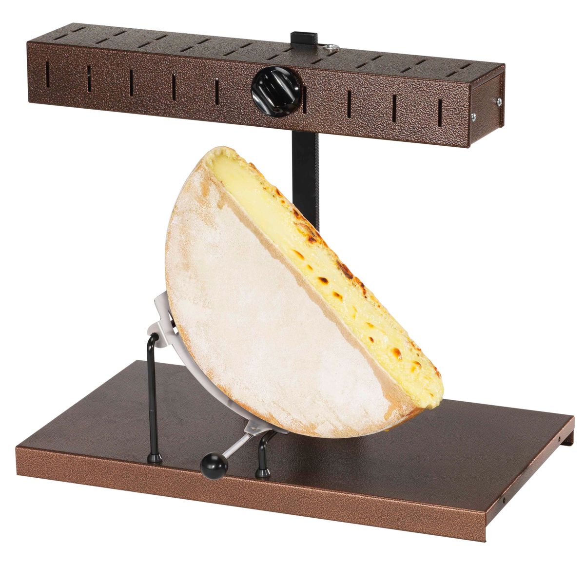 Appareil à Raclette Professionnel Bron Coucke - 4 Poêlons, 600W, Plaque Obsidian - 230V