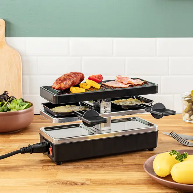 APPAREIL A RACLETTE 2 PERSONNES