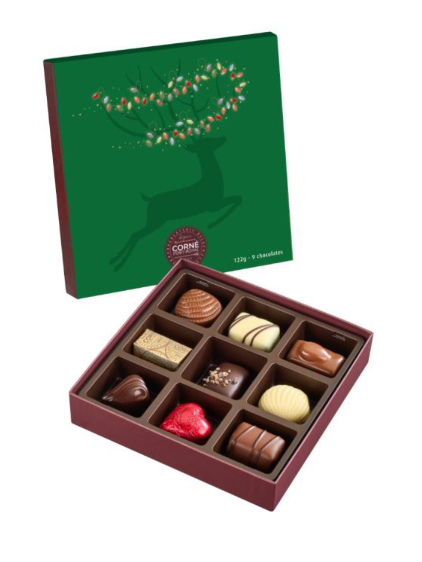 Coffret 9 pralines Noël | Hesby-Drink