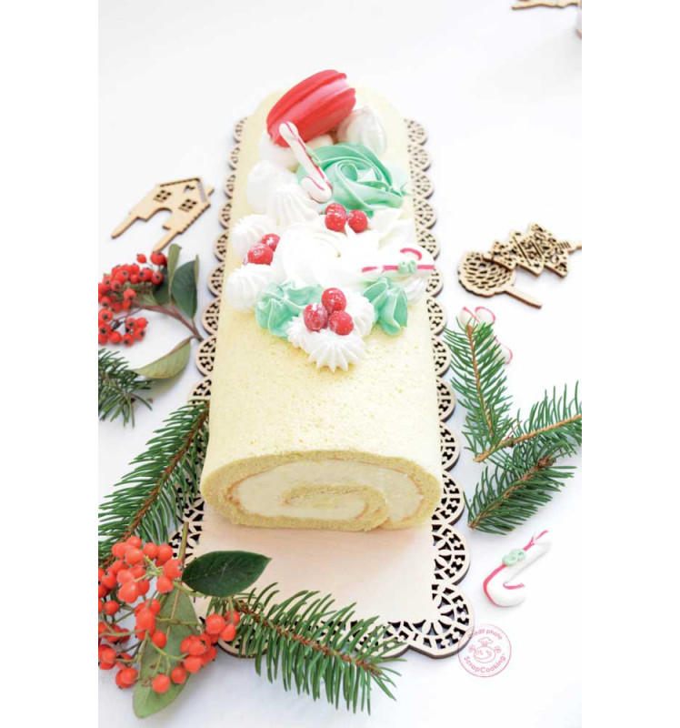 Moule bûche roulée Noël