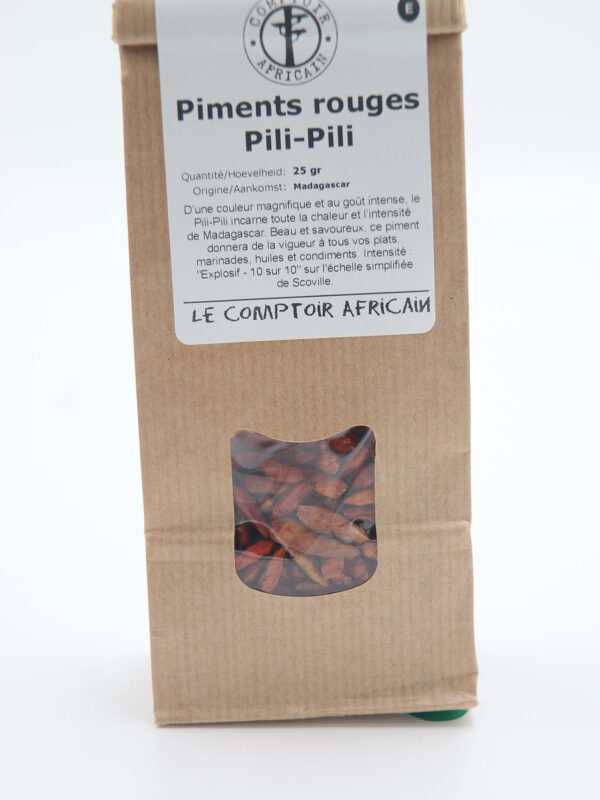 Piments rouges Pili-Pili entiers