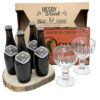 COFFRET ORVAL 4BT + 2 VERRES + PLAQUE DÉCORATIVE