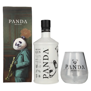 PANDA 70 cl BOX GIN + 1 verre