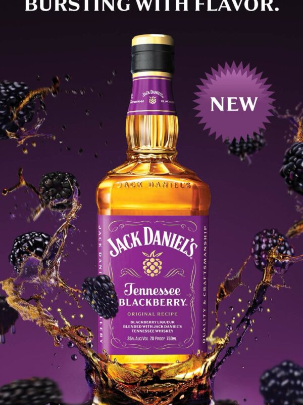 Jack Daniel’s Tennessee Blackberry 0,7L + 2 verres offerts