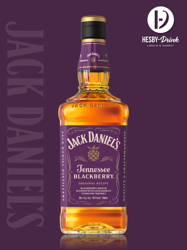 Jack Daniel’s Tennessee Blackberry 0,7L + 2 verres offerts