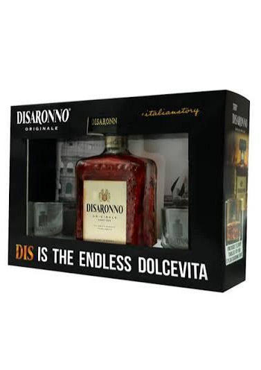 Coffret DISARONNO AMARETTO + 2 verres