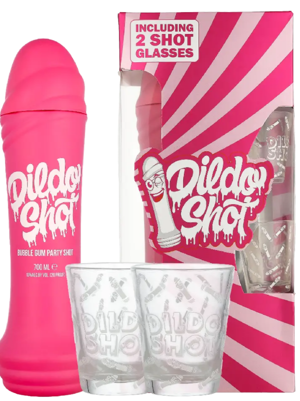 Dildo Shot + 2 verres 70cl Bubble Gum
