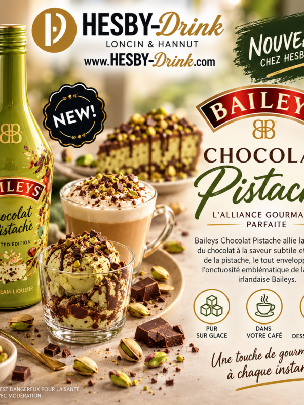 BAILEYS CHOCOLAT PISTACHE 50cl 17%